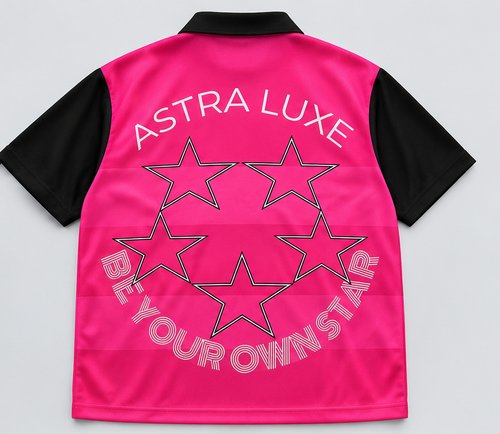 ASTRA LUXE Signature Star Jersey(Collar Neck) - Pink Edition