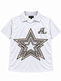 ASTRA LUXE Signature Star Jersey- Ivory white collared Edition